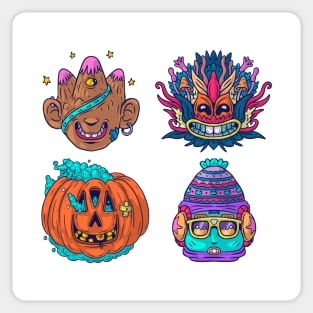 Creatures Stickers set Sticker